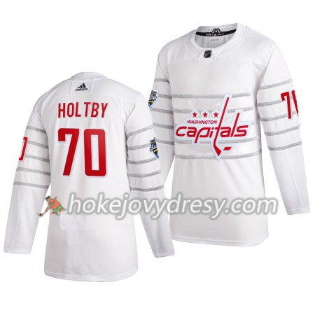 Pánské Hokejový Dres Washington Capitals Braden Holtby 70 Bílá Adidas 2020 NHL All-Star Authentic